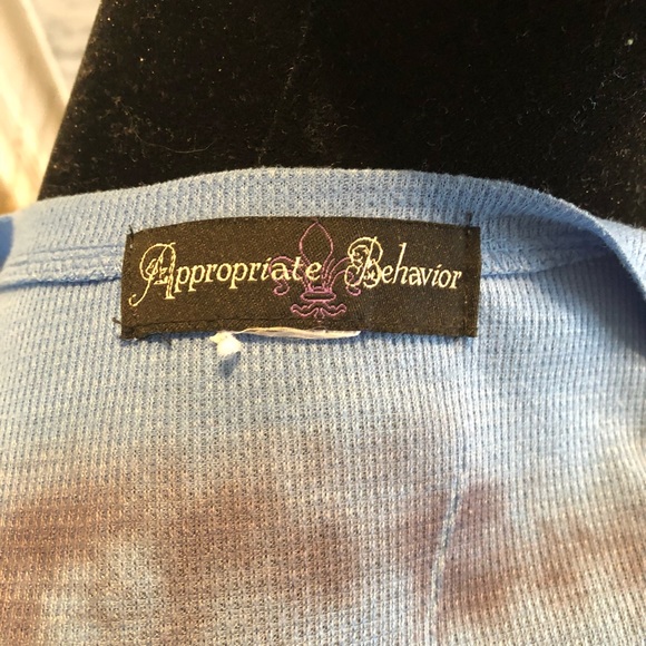 Appropriate Behavior Blue Floral Blouse - Picture 2 of 5